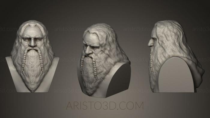 Busts and bas-reliefs of famous people (BUSTC_0227) 3D model for CNC machine